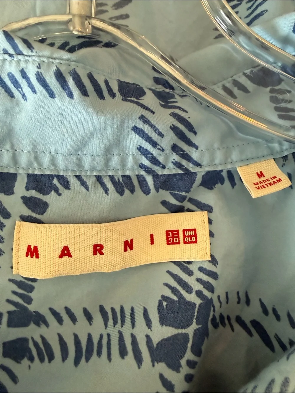 Uniqlo x Marni Men’s Blue Check Cotton Shirt M